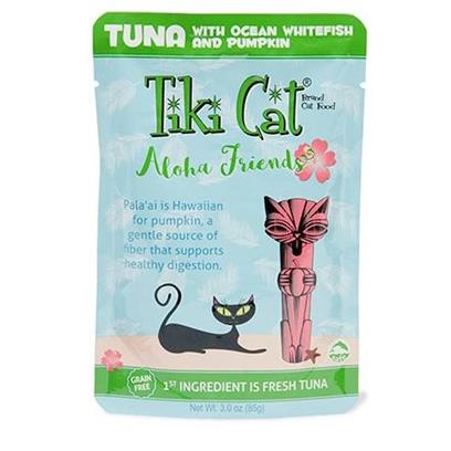 Tiki Cat Aloha Friends Grain Free Tuna with Ocean Whitefish and Pumpkin Cat Food Pouch