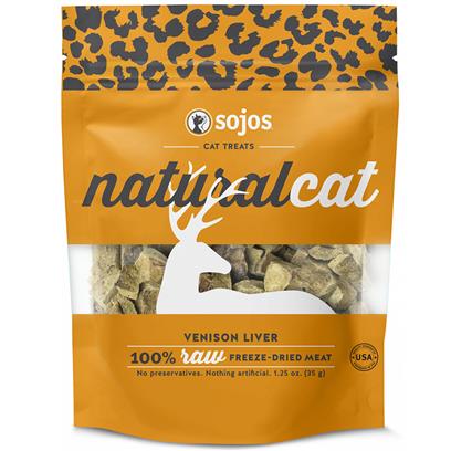 Sojos Natural Cat Venison Liver Freeze Dried Cat Treats