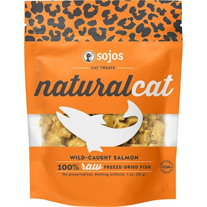 Sojos Natural Cat Wild Caught Salmon Freeze Dried Cat Treats