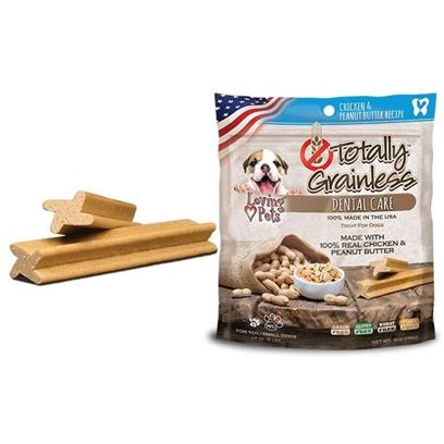 Loving Pets Totally Grainless Grain Free Chicken and Peanut Butter Recipe Dental Care Dog Treats