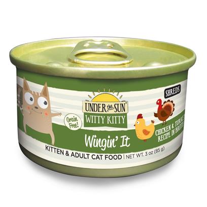 Canidae Under the Sun Witty Kitty: Wingin' It Grain Free Chicken and Turkey Flaked Canned Cat Food