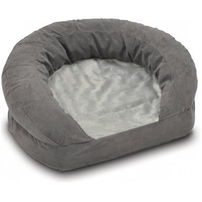 K&H Pet Products Ortho Bolster Velvet Sleeper Pet Bed