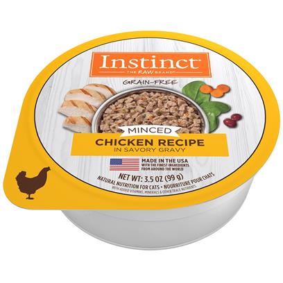 Nature's Variety Instinct Adult Grain Free Minced Recipe with Real Chicken Natural Cat food Cups