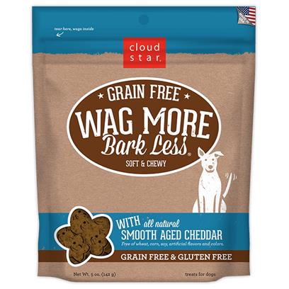 Cloud Star Wag More Bark Less Soft and Chewy Grain Free Smooth Aged Cheddar Dog Treats