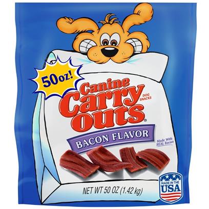 Canine Carry Outs Bacon Flavor Dog Snacks