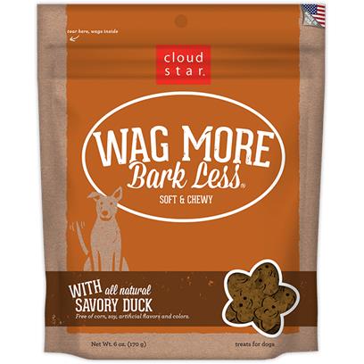 Cloud Star Wag More Bark Less Soft and Chewy Savory Duck Dog Treats