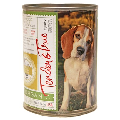 Tender & True Grain Free Organic Chicken and Liver Recipe Canned Dog Food