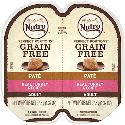 Nutro Feed Clean Grain Free Turkey Recipe Pate Wet Cat Food Trays
