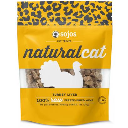 Sojos Natural Cat Turkey Liver Freeze Dried Cat Treats