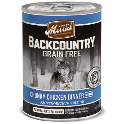 Merrick Backcountry Grain Free Chunky Chicken Canned Dog Food
