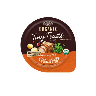 Castor and Pollux Organix Tiny Feasts Grain Free Organic Chicken and Potato Stew Wet Dog Food