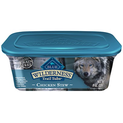 Blue Buffalo Wilderness Trail Tubs Grain Free Chicken Stew Dog Food Tray