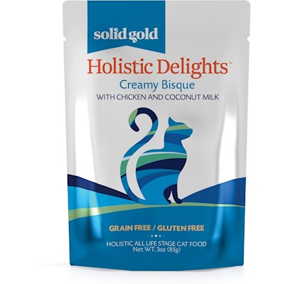 Solid Gold Grain Free Holistic Delights Chicken Creamy Bisque Cat Food Pouches