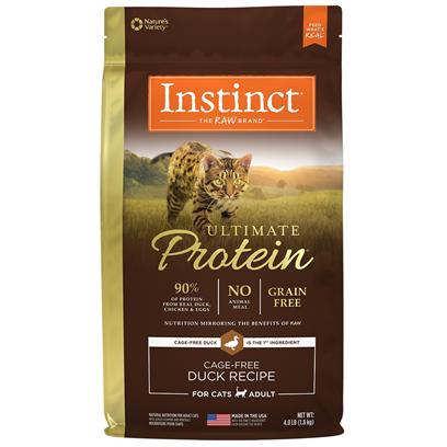 Nature's Variety Instinct Ultimate Protein Adult Grain Free Cage Free Duck Recipe Natural Dry Cat Food