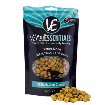 Vital Essentials Freeze Dried Wild Alaskan Salmon Vital Treats for Dogs
