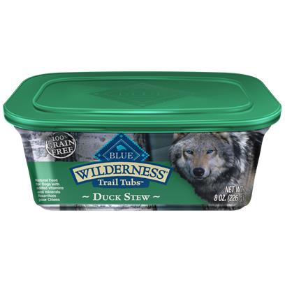 Blue Buffalo Wilderness Trail Tubs Grain Free Duck Stew Dog Food Tray