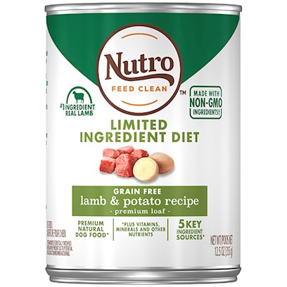 Nutro Limited Ingredient Diet Grain Free Lamb & Potato Pate Canned Dog Food