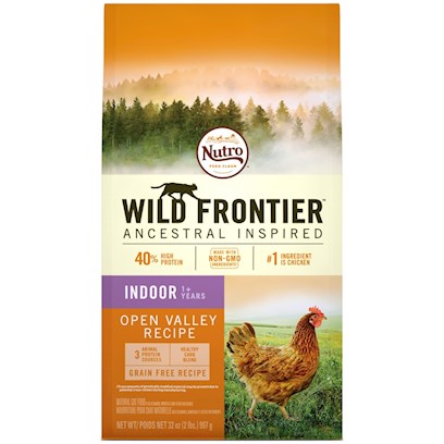 Nutro Wild Frontier Grain Free Adult Indoor Recipe Open Valley Chicken Flavor Dry Cat Food