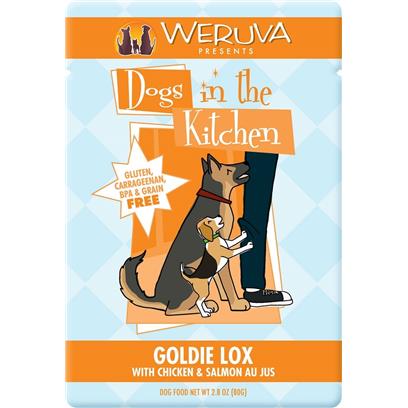 Weruva Dogs in the Kitchen Goldie Lox Grain Free Chicken and Salmon Dog Food Pouches