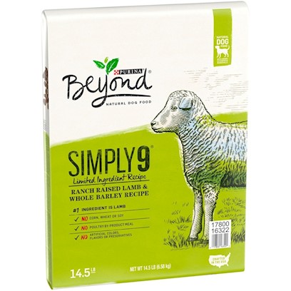 Purina Beyond Simply 9 Ranch Raised Lamb and Whole Barley Recipe Dry Dog Food