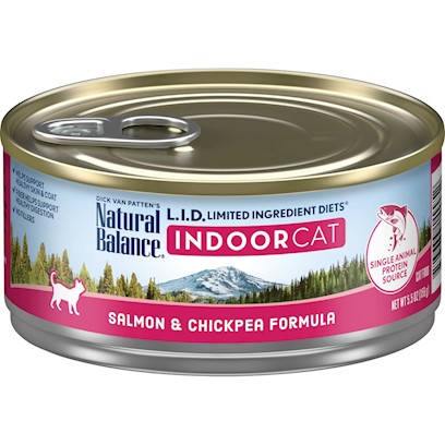 Natural Balance L.I.D. Limited Ingredient Diets Salmon and Chickpea Indoor Canned Cat Food