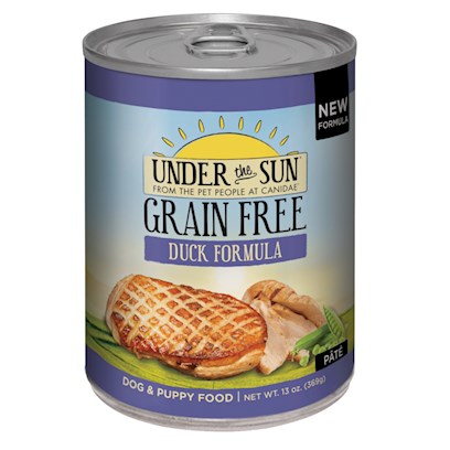 Under the Sun Grain Free Adult Formula with Farm Raised Duck Canned Dog Food
