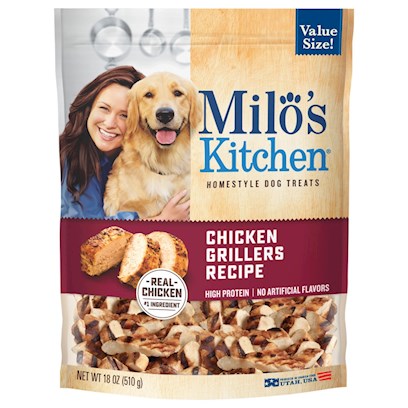 Milo's Kitchen Chicken Grillers with Natural Smoke Flavor Dog Treats