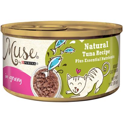 Purina Muse Natural Adult Grain Free Tuna Recipe in Gravy Canned Cat Food