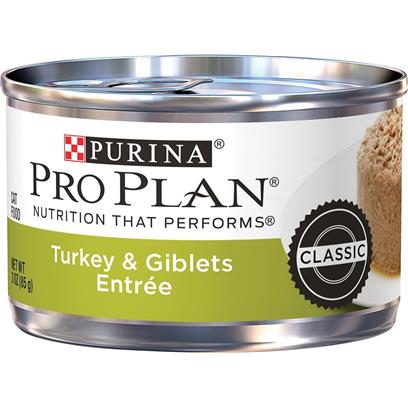 Purina Pro Plan Adult Classic Turkey and Giblets Entree Canned Cat Food