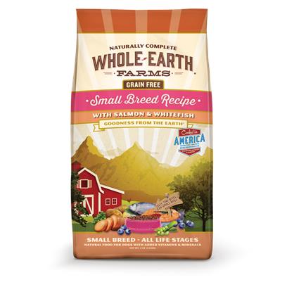 Whole Earth Farms Grain Free Small Breed Recipe with Salmon and Whitefish Dry Dog Food