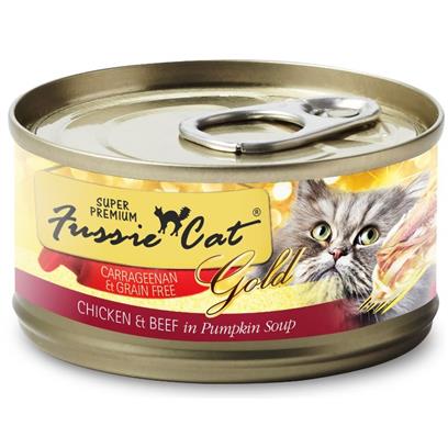 Fussie Cat Super Premium Grain Free Chicken and Beef in Pumpkin Soup Canned Cat Food