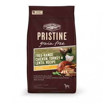 Castor and Pollux Pristine Grain-Free Free-Range Chicken, Turkey and Lentil Recipe Dry Dog Food
