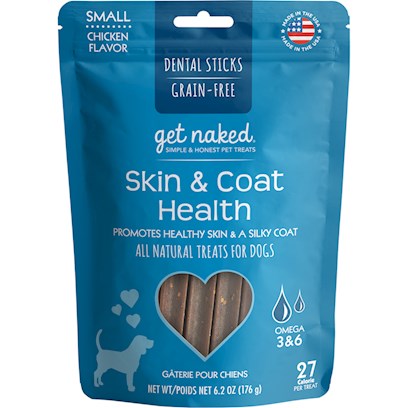 N-Bone Get Naked Grain Free Skin & Coat Dental Chew Dog Treats
