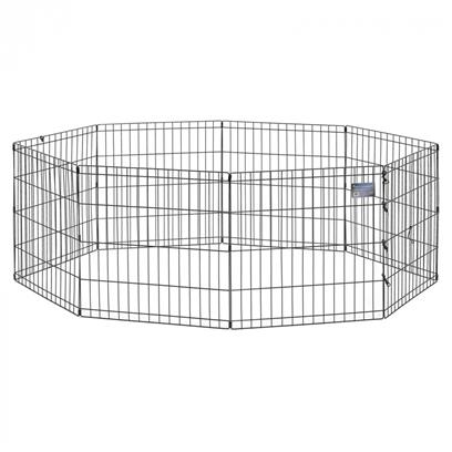 MidWest Black E-Coat Pet 8 Panel Exercise Pen
