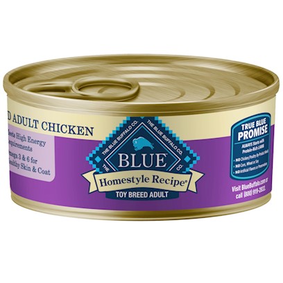 Blue Buffalo Homestyle Chicken Dinner with Garden Vegetables for Toy Breed Canned Dog Food