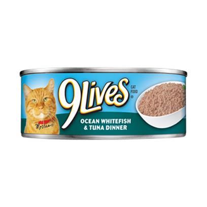 9 Lives Ocean Whitefish and Tuna Dinner Canned Cat Food