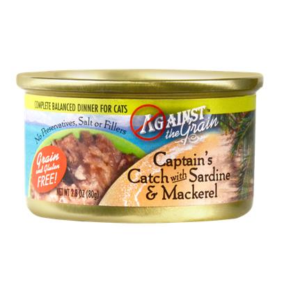 Against the Grain Captain's Catch with Sardine and Mackerel Canned Cat Food