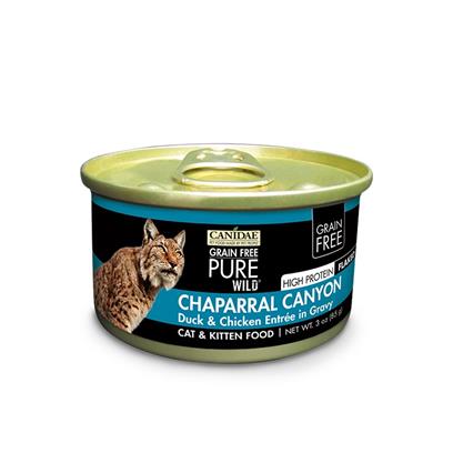 Canidae Grain Free PURE Wild Chaparral Canyon Duck and Chicken Flaked Canned Cat Food