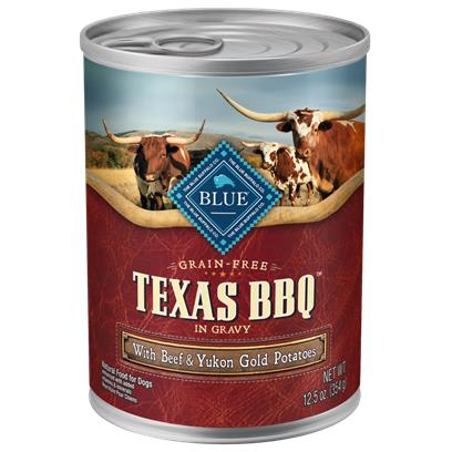 Blue Buffalo Regionals Grain Free Texas BBQ with Beef, Yukon Gold Potatoes, Carrots, Sweet Potato, and Apple Canned Dog Food