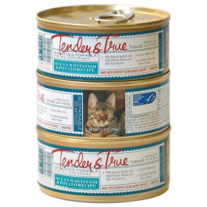 Tender & True Grain Free Ocean Whitefish and Potato Recipe Canned Cat Food