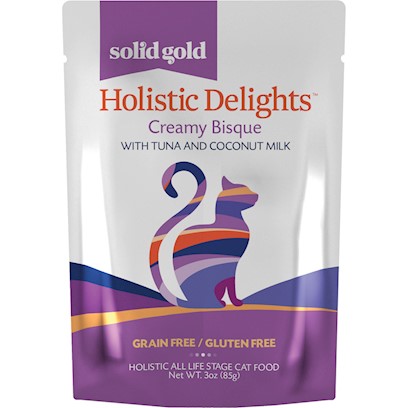 Solid Gold Grain Free Holistic Delights Tuna Creamy Bisque Cat Food Pouches