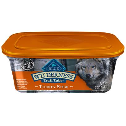 Blue Buffalo Wilderness Trail Tubs Grain Free Turkey Stew Dog Food Tray
