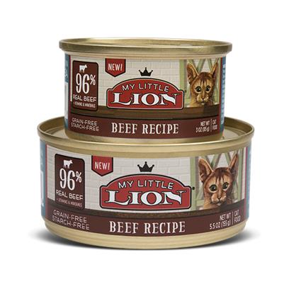 My Little Lion Grain Free 96% Beef Recipe Canned Cat Food