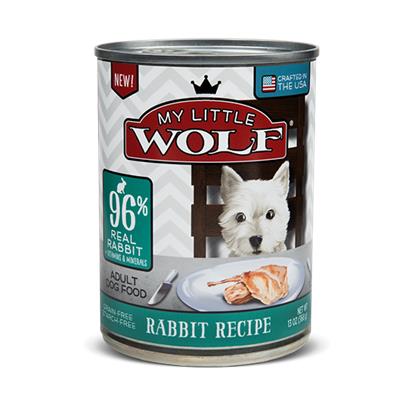 My Little Wolf Grain Free 96% Rabbit Recipe Canned Dog Food