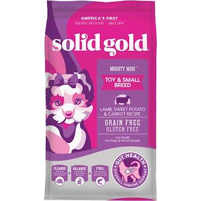 Solid Gold Mighty Mini Grain Free Toy and Small Breed Recipe with Lamb, Sweet Potato & Cranberry Dry Dog Food