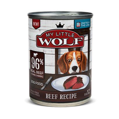 My Little Wolf Grain Free 96% Beef Recipe Canned Dog Food
