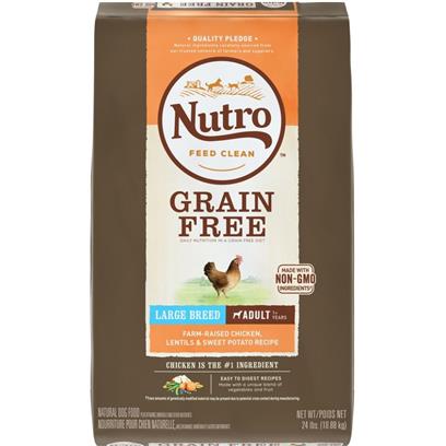 Nutro Grain-Free Large Breed Adult Chicken, Lentil and Sweet Potato Dry Dog Food