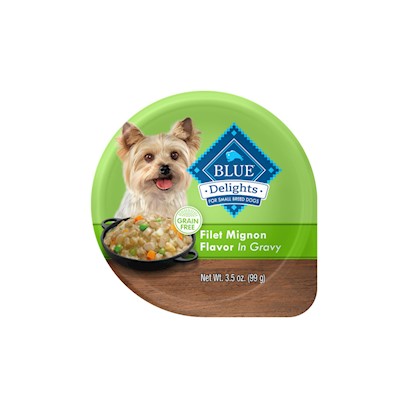 Blue Buffalo Divine Delights Small Breed Filet Mignon in Gravy Dog Food Cup