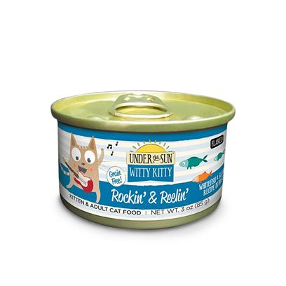 Canidae Under the Sun Witty Kitty: Rockin & Reelin Grain Free Whitefish and Salmon Flaked Canned Cat Food