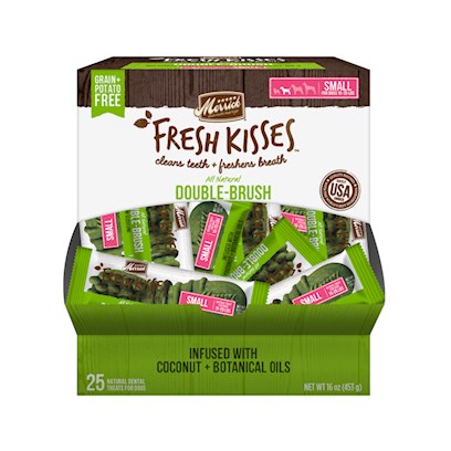Merrick Fresh Kisses Grain Free Coconut Oil and Botanicals Small Dog Treat Box